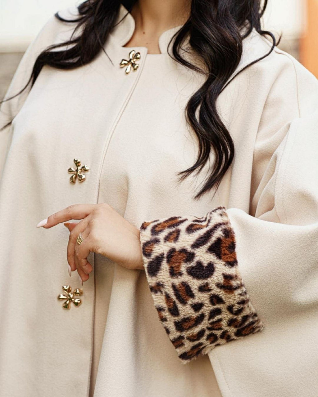 Cape en Cachemire Léopard