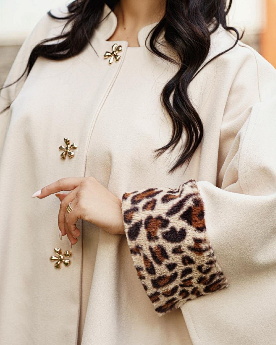 Cape en Cachemire Léopard