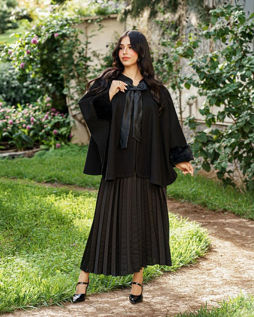 Cape en cachemire à nœud