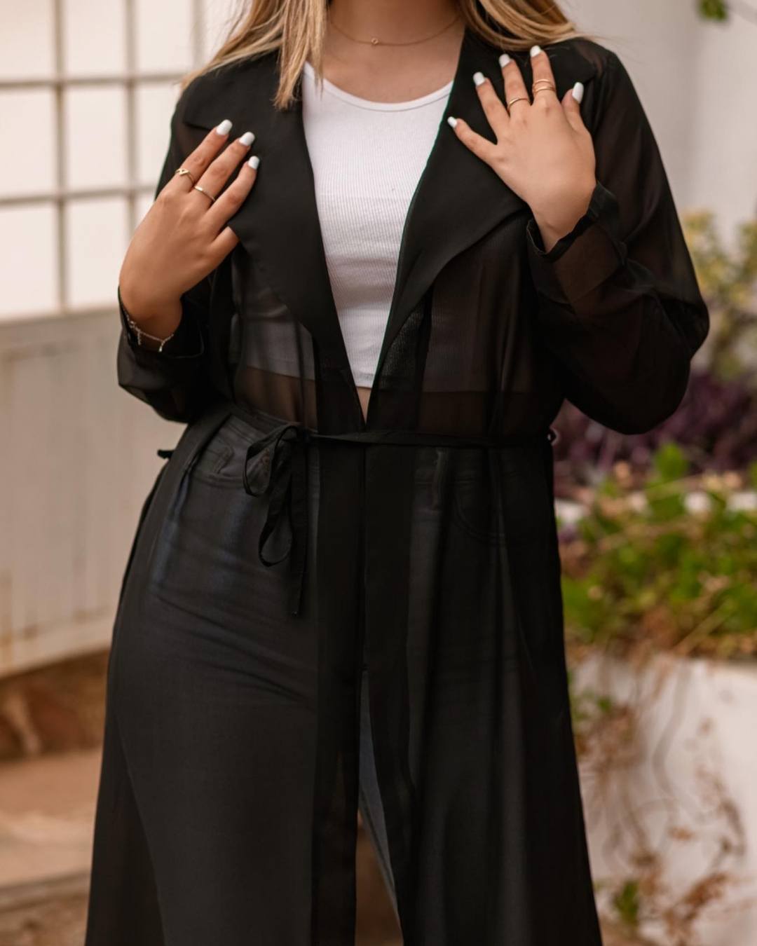 Kimono Col Blazer Noir