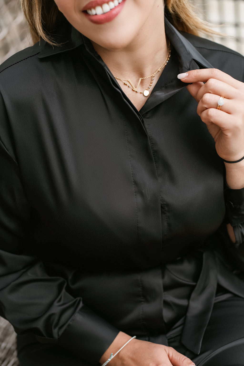 ROBE CHEMISE SATINEE