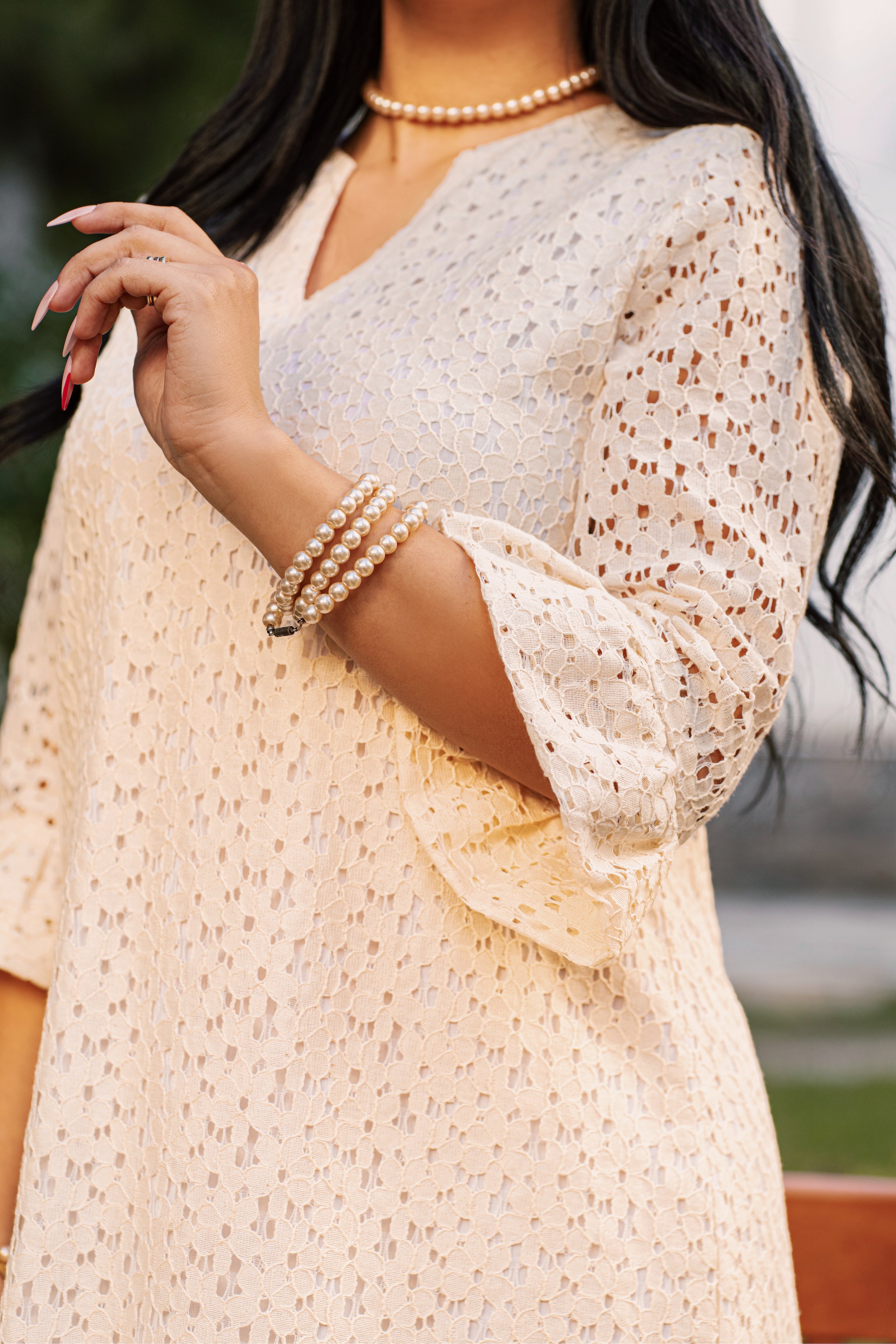 ROBE EN DENTELLE BRODÉE