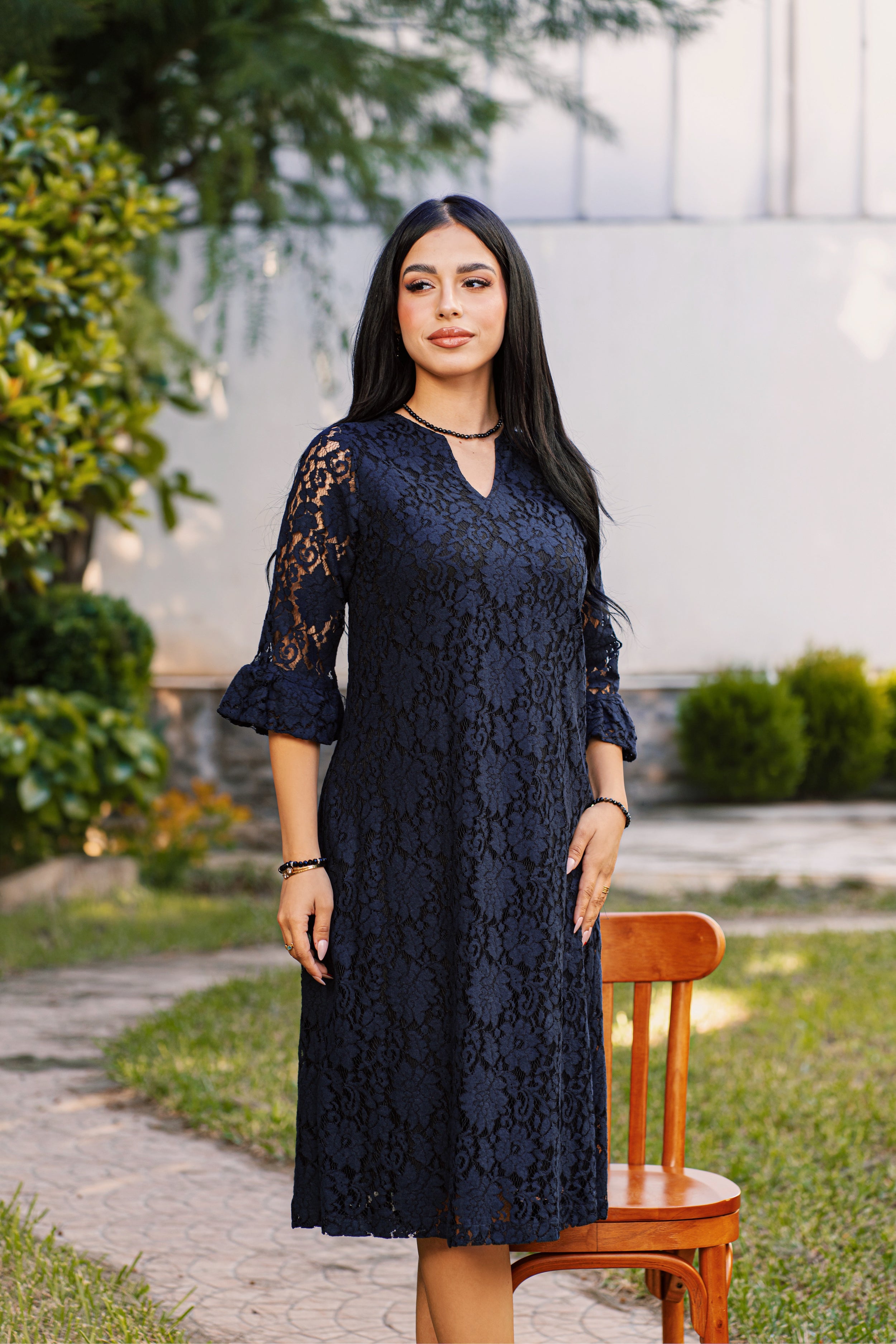 ROBE EN DENTELLE BRODÉE